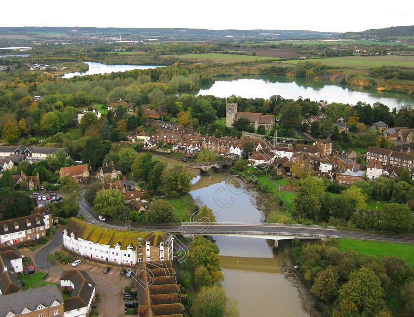 Aylesford Area (5) 
 Keywords: Aerial Photo Old Aylesford Bridge M20