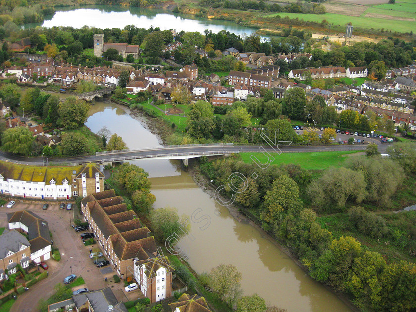 Aylesford Area (4) 
 Keywords: Aerial Photo Old Aylesford Bridge M20